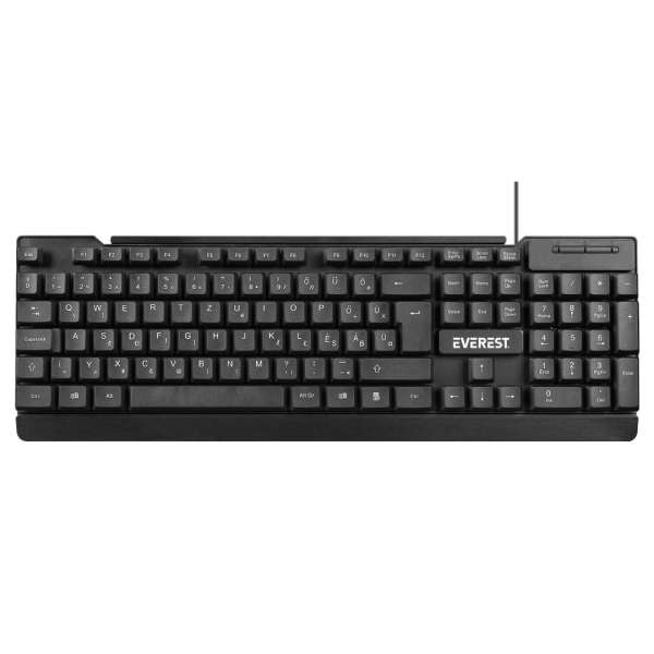Everest KB-2030 billentyűzet Black HU