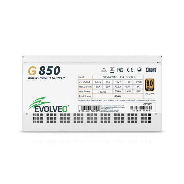 Evolveo 850W 80+ Gold G850