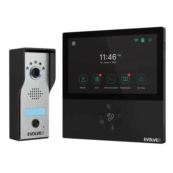 Evolveo DoorPhone AHD7 videotelefon Black