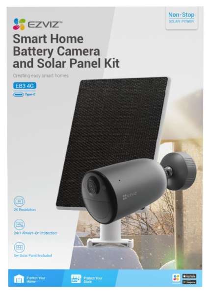 Ezviz EB3 Smart Home Battery Camera Kit