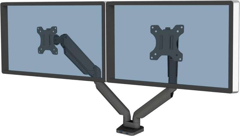 Fellowes Platinum Series Dual Monitor Stand 32" Black