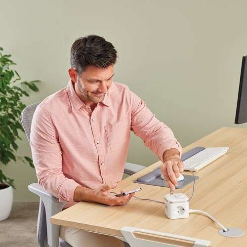 Fellowes PowerCube Hálózati Elosztó Kapcsolóval 3DIN 2m White