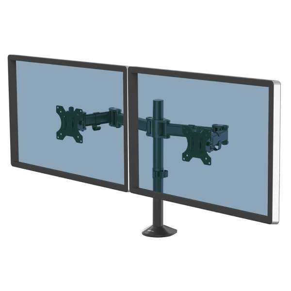 Fellowes Reflex Dual Monitor Stand 27" Black