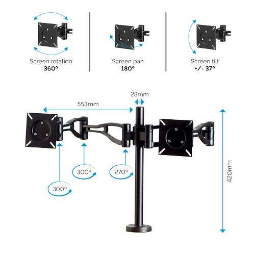 Fellowes Vista Dual Monitor Arm
