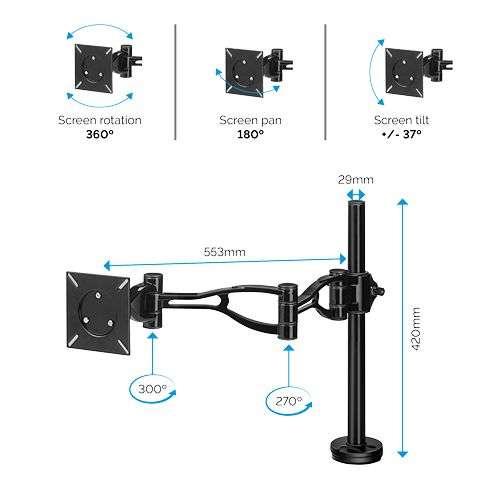Fellowes Vista Single Monitor Arm