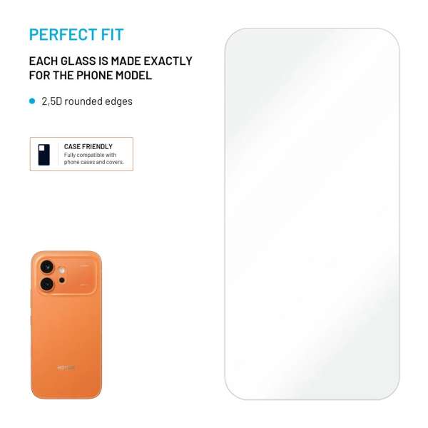 FIXED 2,5D edzett üveg Honor 600 készülékhez, 2drb