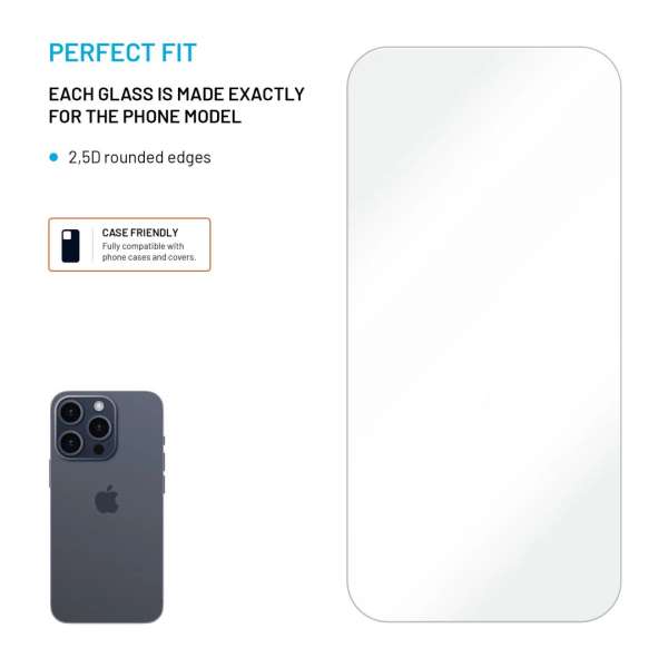 FIXED 2,5D edzett üveg Samsung Galaxy S23 FE készülékhez