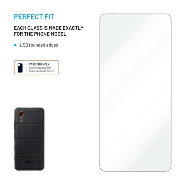 FIXED 2,5D edzett üveg Samsung Galaxy Xcover 7 Pro készülékhez