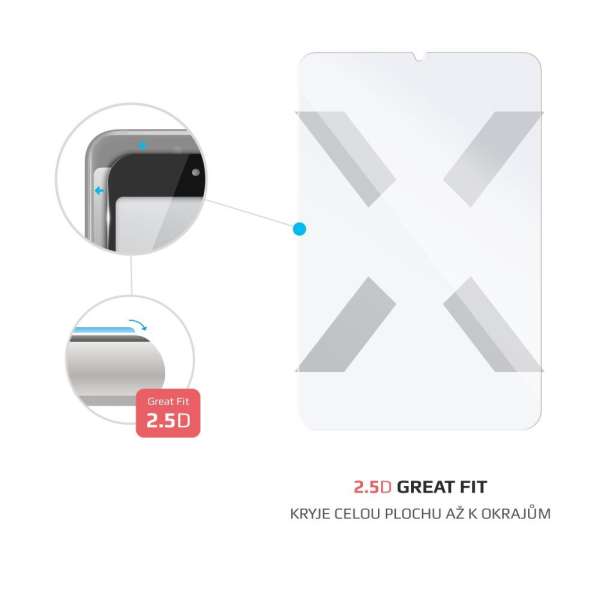 FIXED 2,5D fólia Honor Pad 10 készülékhez, átlátszó