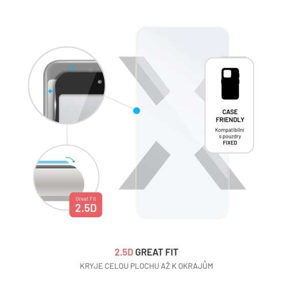 FIXED 2,5D edzett üvegfólia a Samsung Galaxy A55 5G készülékhez FIXG-1263