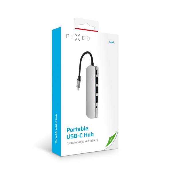 FIXED 6-portos USB 3.0 Hub Space Gray