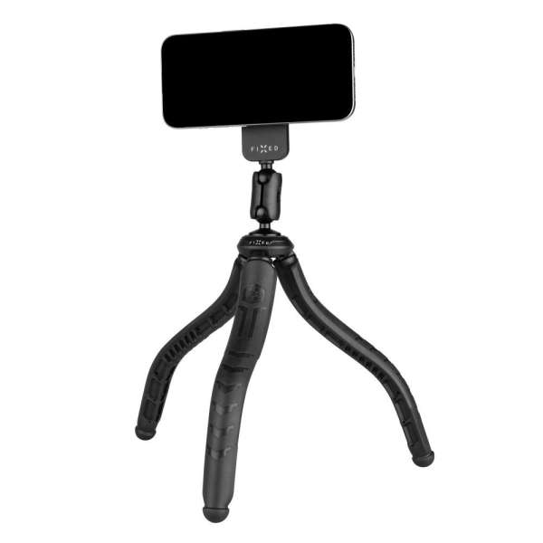 FIXED FlexibleCreator állvány 1/4" mágneses telefontartóval, fekete