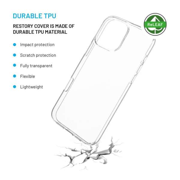 FIXED AntiUV TPU géltok Apple iPhone 16 Pro Max készülékhez, átlátszó