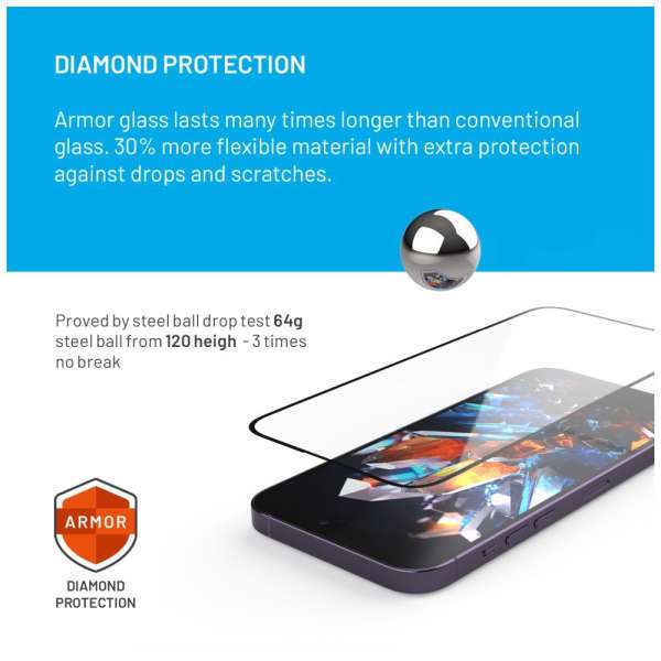 FIXED Armor teljes képernyő borítás 2,5D edzett üvegfólia, applikátorral a Samsung Galaxy A55 5G készülékhez, fekete, FIXGA-1263-BK
