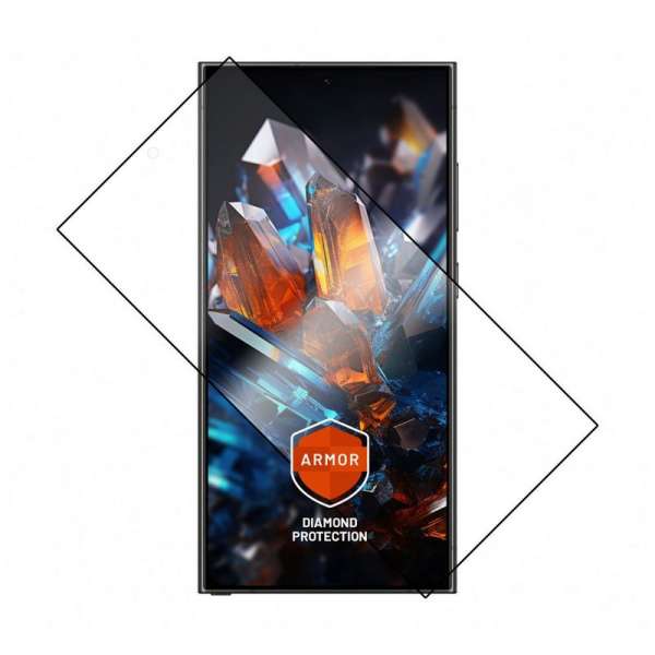 FIXED Armor teljes képernyő borítás 2,5D edzett üvegfólia, applikátorral a Samsung Galaxy S24 Ultra készülékhez, fekete, FIXGA-1258-BK