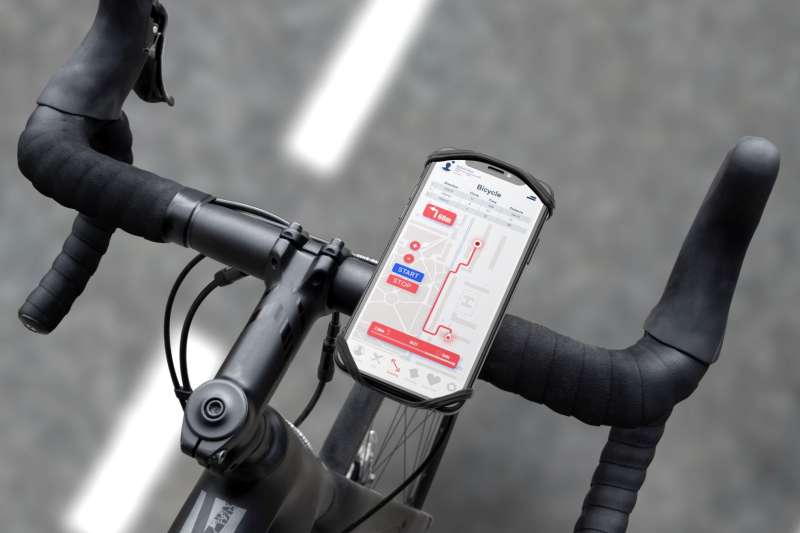 FIXED Bikee 2 szilikon telefontartó kerékpárra, fekete