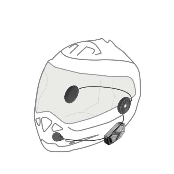 Interphone U-COM3 Bluetooth headset for closed and open helmets