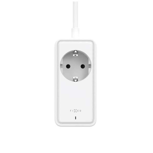FIXED hálózati USB töltő, GaN III technológia, kimenetetk: 2 * USB-A QC3.0, 2 * USB-C PD3.0 65W , 1*220V, 1.5m kábel, fehér