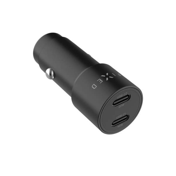 FIXED Dual USB-C Car Charger 65W PD 3.0 Black