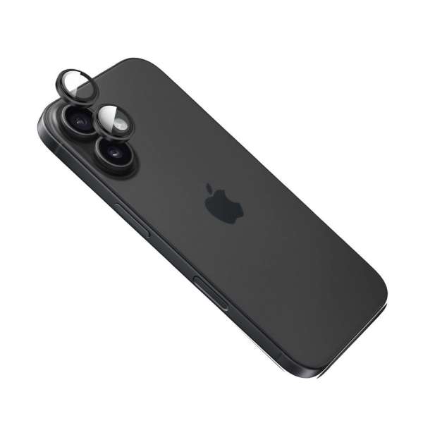 FIXED Edzett üveg kamera lencsevédő iPhone 17 készülékhez, fekete