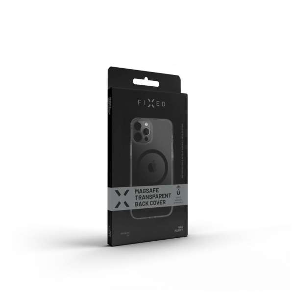 FIXED MagPurity MagSafe kompatibilis tok iPhone 15 Plus-hoz, UV álló, átlátszó