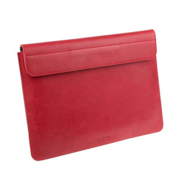 FIXED Oxford leather case for Apple MacBook Air 15" (2023) M2, Piros, Notebook táska