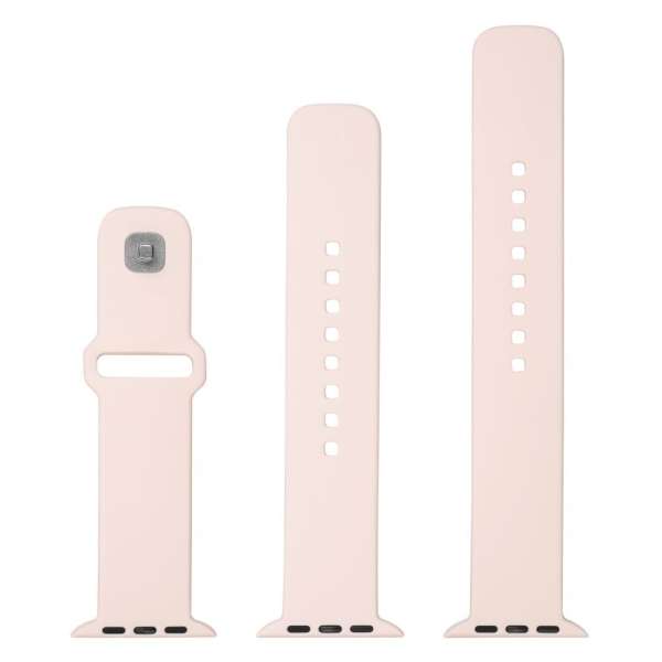 FIXED Sporty szilikon szíj az Apple Watch 42/44/45mm-es okosórákhoz, pink