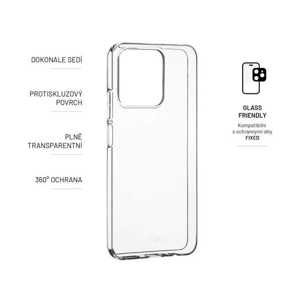 FIXED TPU Gel Case for Realme Narzo N53, clear, Mobiltelefon Kiegészítő