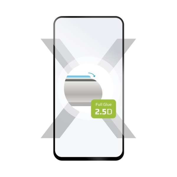 FIXED teljes képernyőt védő 2,5D edzett üveg a Motorola Moto G14 készülékhez, fekete