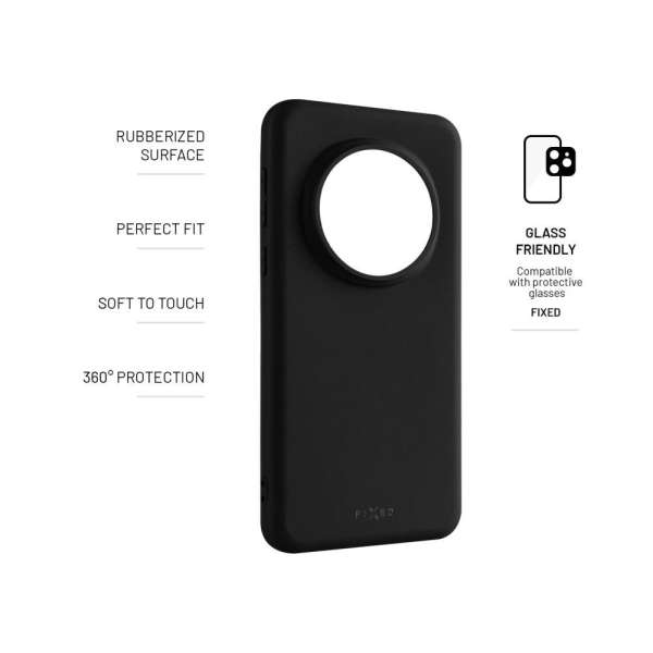 FIXED Gumírozott telefontok Honor Magic 7 Pro-hoz fekete