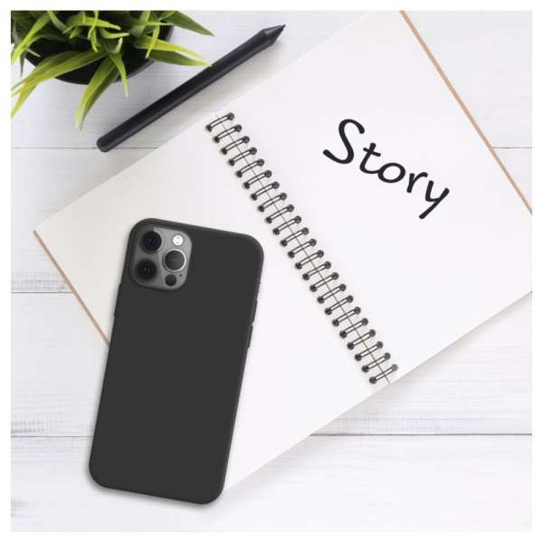 FIXED Gumírozott telefontok Story Motorola Moto G55 5G telefonhoz, fekete