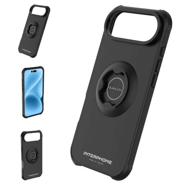FIXED Interphone QUIKLOX Tetraforce védőtok Apple iPhone 17 Air készülékhez, fekete