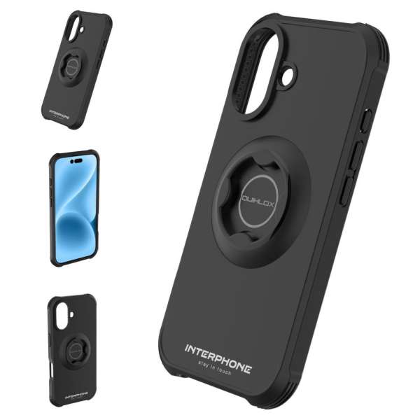 FIXED Interphone QUIKLOX Tetraforce védőtok Apple iPhone 17 készülékhez, fekete