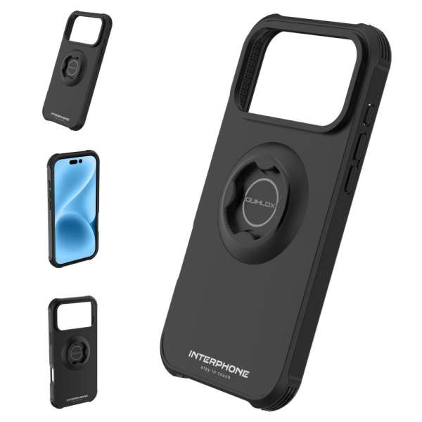 FIXED Interphone QUIKLOX Tetraforce védőtok Apple iPhone 17 Pro készülékhez, fekete