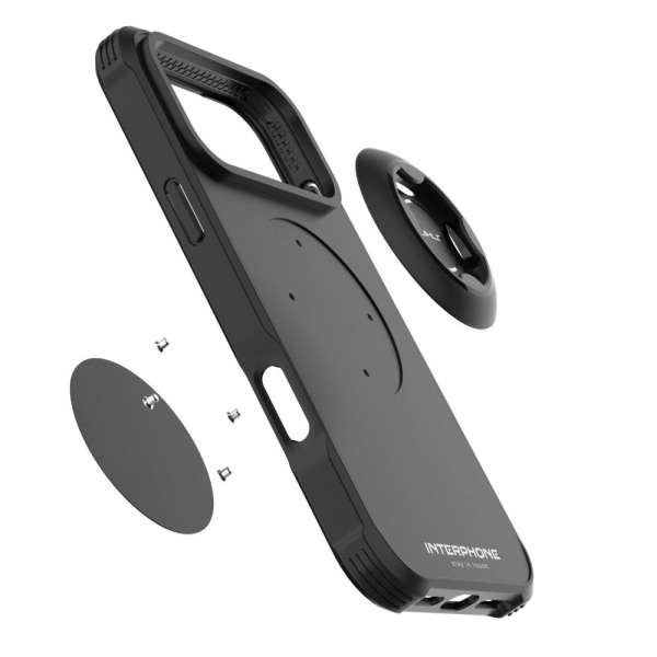 FIXED Interphone QUIKLOX Tetraforce védőtok Apple iPhone 17 Pro Max készülékhez, fekete