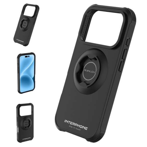 FIXED Interphone QUIKLOX Tetraforce védőtok Apple iPhone 17 Pro Max készülékhez, fekete