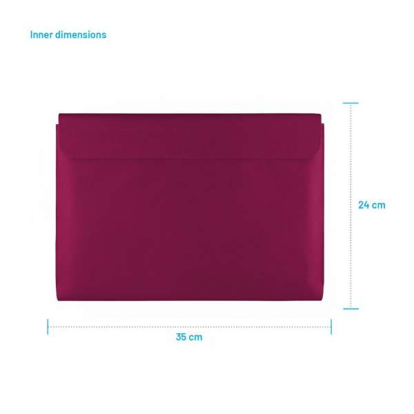FIXED kézi táska laptophoz 15,3", burgundy