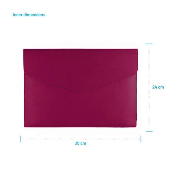 FIXED kézi táska laptophoz 15,3", burgundy