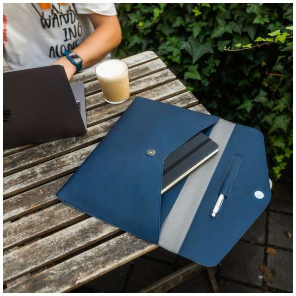 FIXED kézi táska laptophoz 15,3", kávé