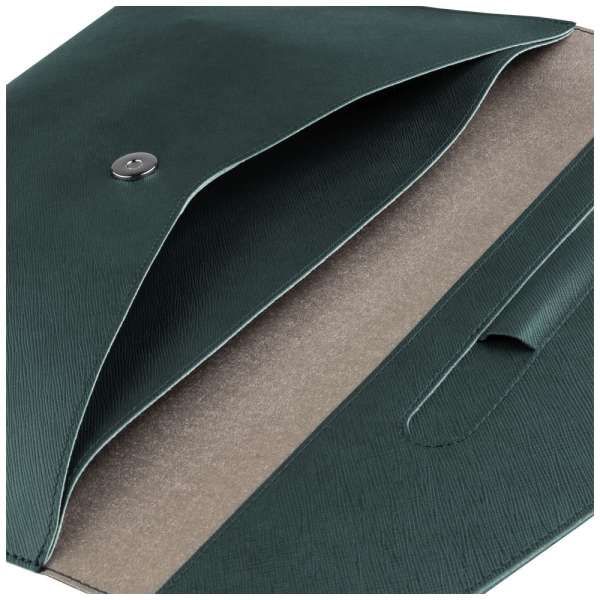 FIXED kézi táska laptophoz 15,3", sötétzöld