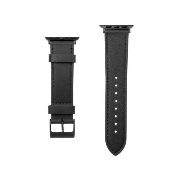 FIXED bőrszíj Apple Watch 42/44/45 mm, fekete