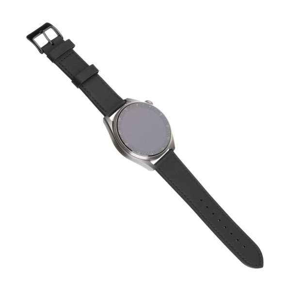 FIXED bőr óraszíj okosórákhoz, 20mm széles, Fekete