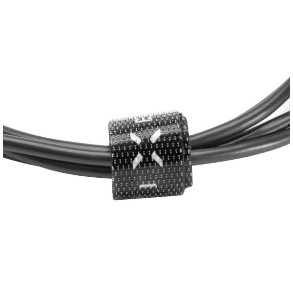 FIXED Long data and charging cable with USB/Lightning connectors, 2 meters, MFI certified, 20W, Fekete
