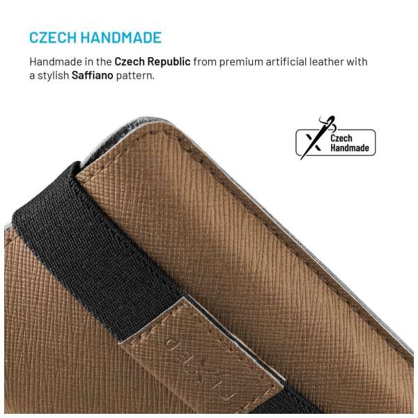 FIXED Lucca telefontok 6,3", kávé