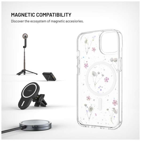FIXED MagBloom Apple iPhone 13 készülékhez, rózsaszín szilva színű