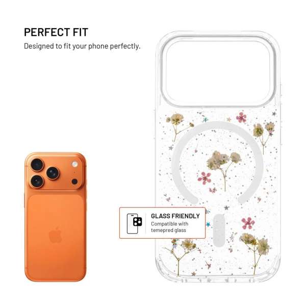 FIXED MagBloom telefontok Apple iPhone 17 Pro készülékhez, rózsaszín szilva