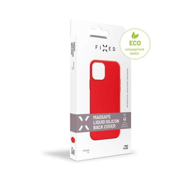 FIXED MagFlow telefontok MagSafe kompatibilis Apple iPhone 16e-hez, piros