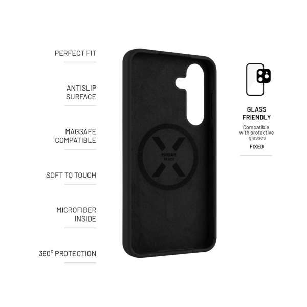 FIXED MagFlow tok Samsung Galaxy S25+-hoz, fekete