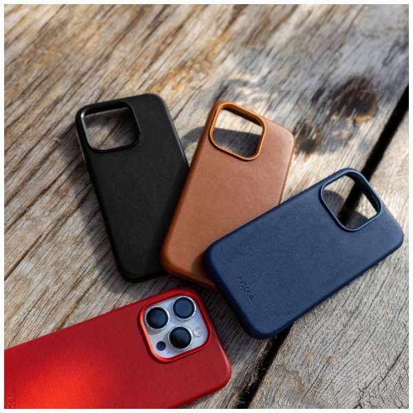 FIXED MagLeather telefontok MagSafe kompatibilis Apple iPhone 16e-hez, kék