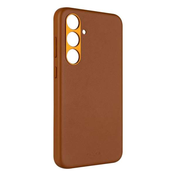FIXED MagLeather valódi bőr telefontok Samsung Galaxy S24+ készülékhez, barna, FIXLM-1257-BRW